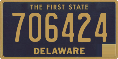 DE license plate 706424
