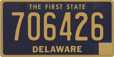 DE license plate 706426