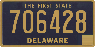 DE license plate 706428