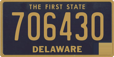 DE license plate 706430