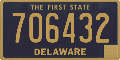 DE license plate 706432