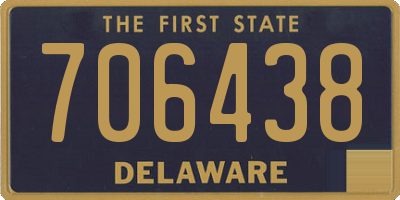 DE license plate 706438