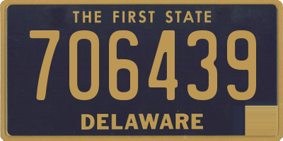 DE license plate 706439