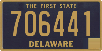 DE license plate 706441