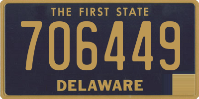 DE license plate 706449
