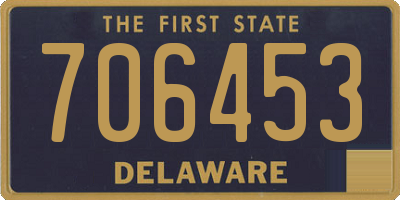 DE license plate 706453