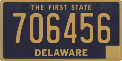 DE license plate 706456