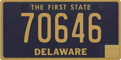 DE license plate 70646