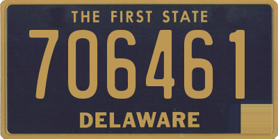 DE license plate 706461