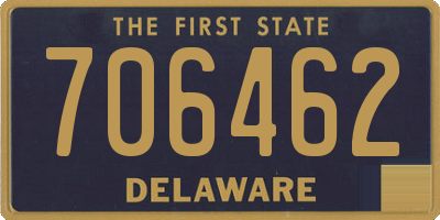 DE license plate 706462