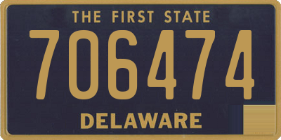 DE license plate 706474