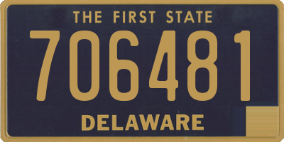 DE license plate 706481