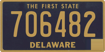 DE license plate 706482