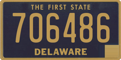 DE license plate 706486