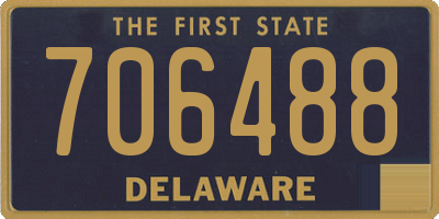 DE license plate 706488
