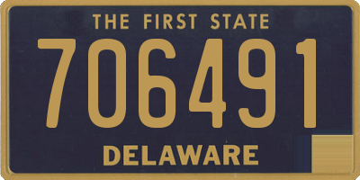 DE license plate 706491