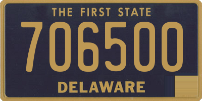DE license plate 706500