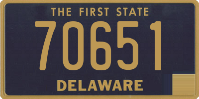 DE license plate 70651