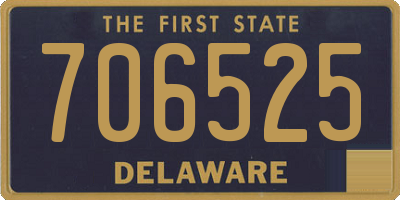 DE license plate 706525