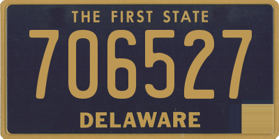 DE license plate 706527