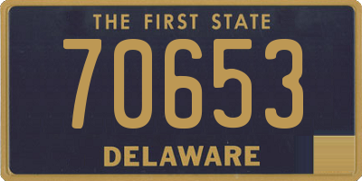 DE license plate 70653