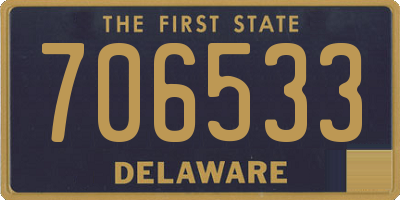 DE license plate 706533