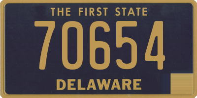 DE license plate 70654
