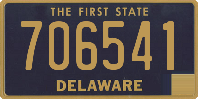 DE license plate 706541