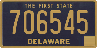 DE license plate 706545