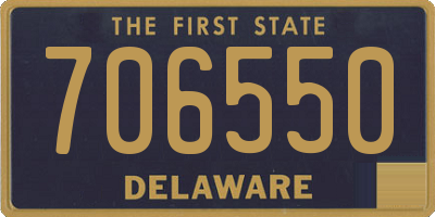 DE license plate 706550