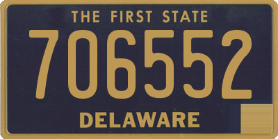 DE license plate 706552