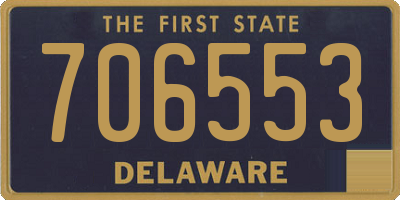 DE license plate 706553