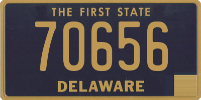 DE license plate 70656