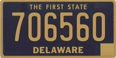 DE license plate 706560