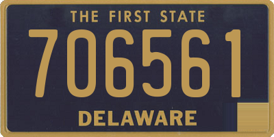 DE license plate 706561