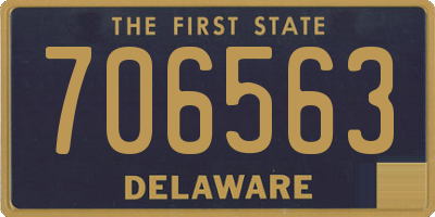 DE license plate 706563