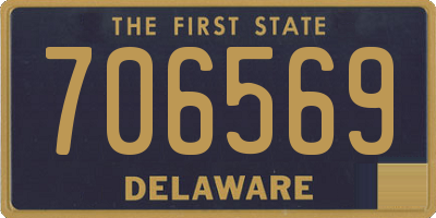 DE license plate 706569
