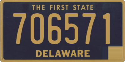 DE license plate 706571