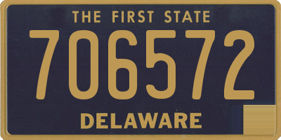 DE license plate 706572