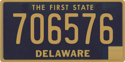 DE license plate 706576