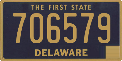 DE license plate 706579