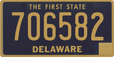 DE license plate 706582