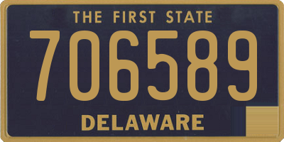 DE license plate 706589