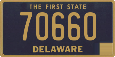 DE license plate 70660