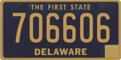 DE license plate 706606