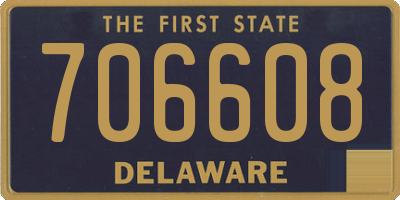 DE license plate 706608