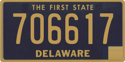 DE license plate 706617