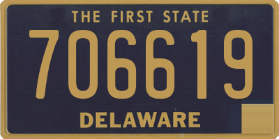 DE license plate 706619