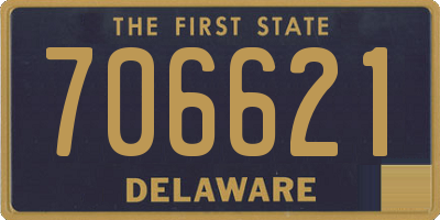 DE license plate 706621