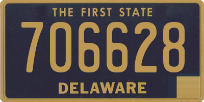 DE license plate 706628